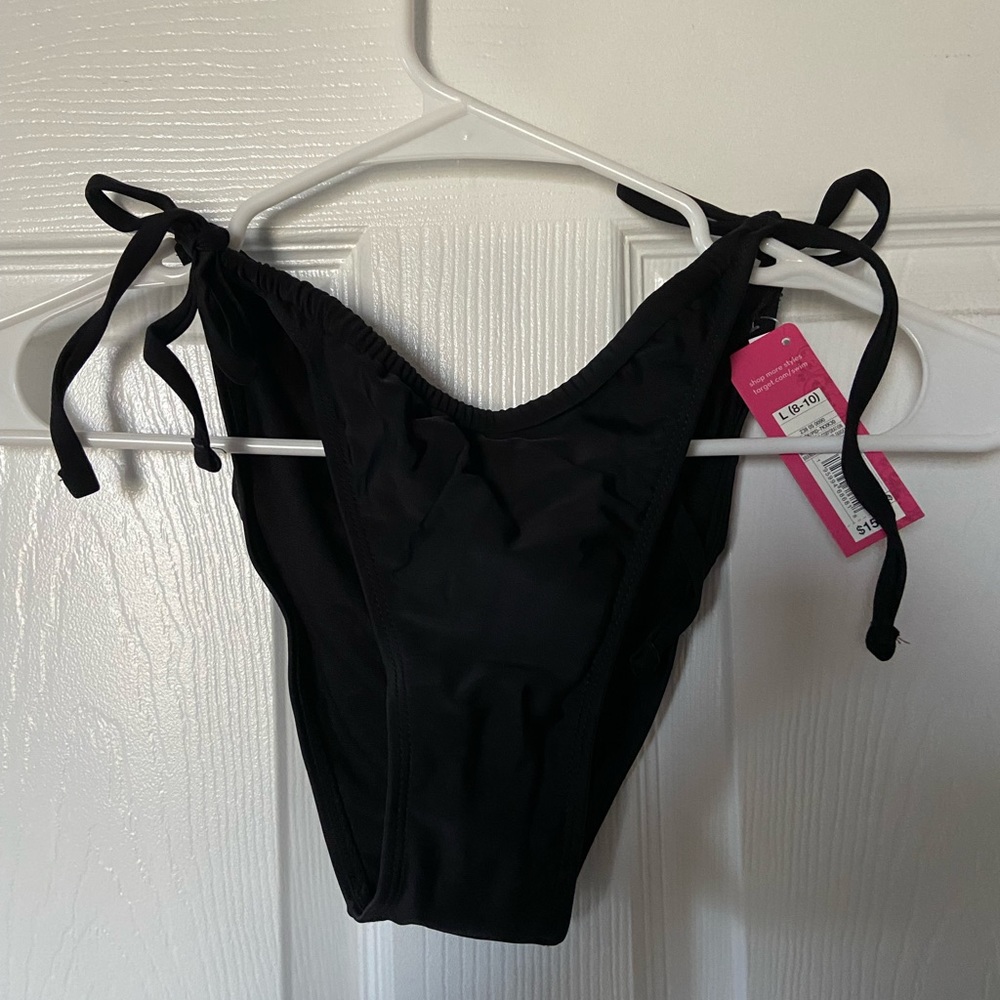 NWT Black Cheeky Bikini Bottom